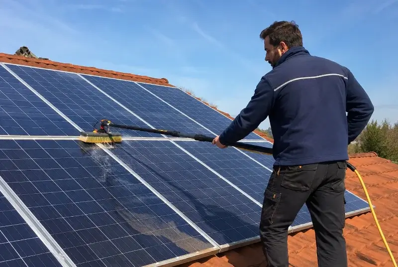 Nettoyage et entretien de panneaux solaires à Landavran